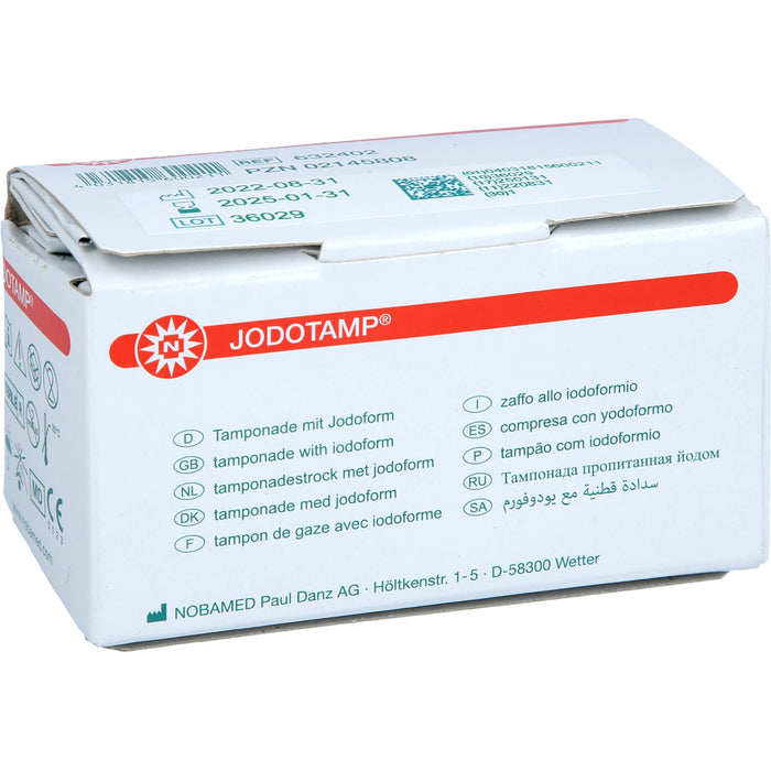 JODOTAMP Tamponade mit Jodoform 5 m x 2 cm, 1 St. Tamponaden