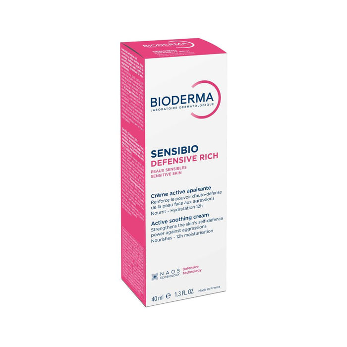 BIODERMA Sensibio Defensive rich Creme stärkt die Haut gegen Umwelteinflüsse, 40 ml Creme