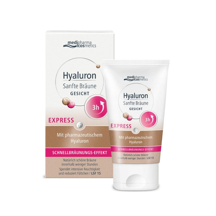 Medipharma Cosmetics Hyaluron Sanfte Bräune Gesicht, 30 ml Creme