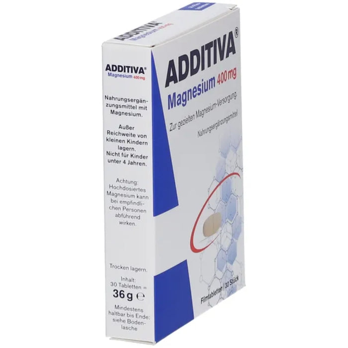 ADDITIVA Magnesium 400 mg Tabletten, 30 St. Tabletten