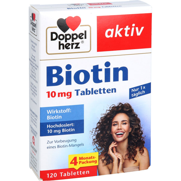 Doppelherz aktiv Biotin 10 mg Tabletten, 120 St. Tabletten