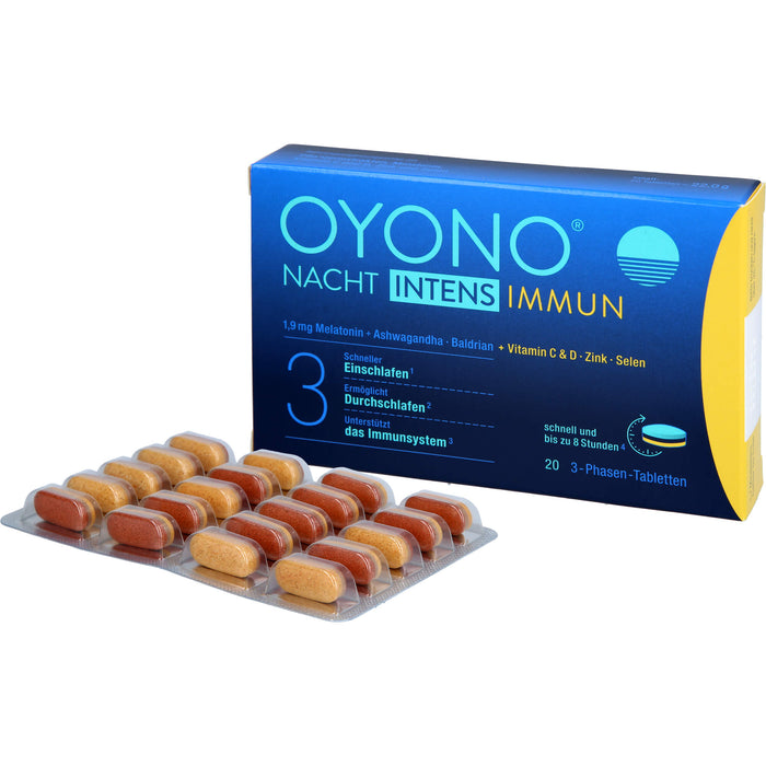 OYONO Nacht Intens Immun 3-Phasen Tabletten, 20 St. Tabletten