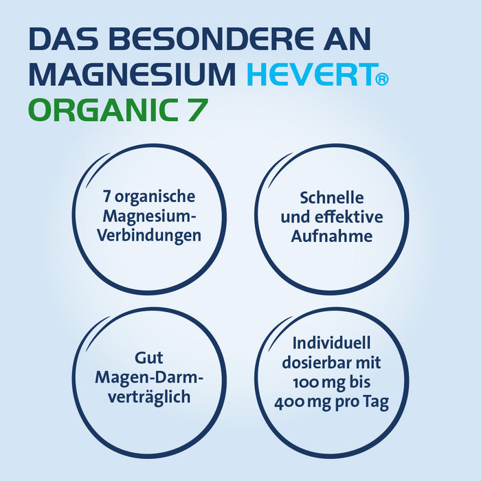 Magnesium Hevert Organic 7 Kapseln, 120 St. Kapseln