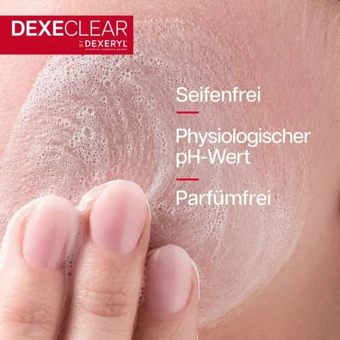 DEXECLEAR feuchtigkeitsspendende, beruhigende Reinigung für  unreine und zu Akne neigende Haut, 200 ml Gel