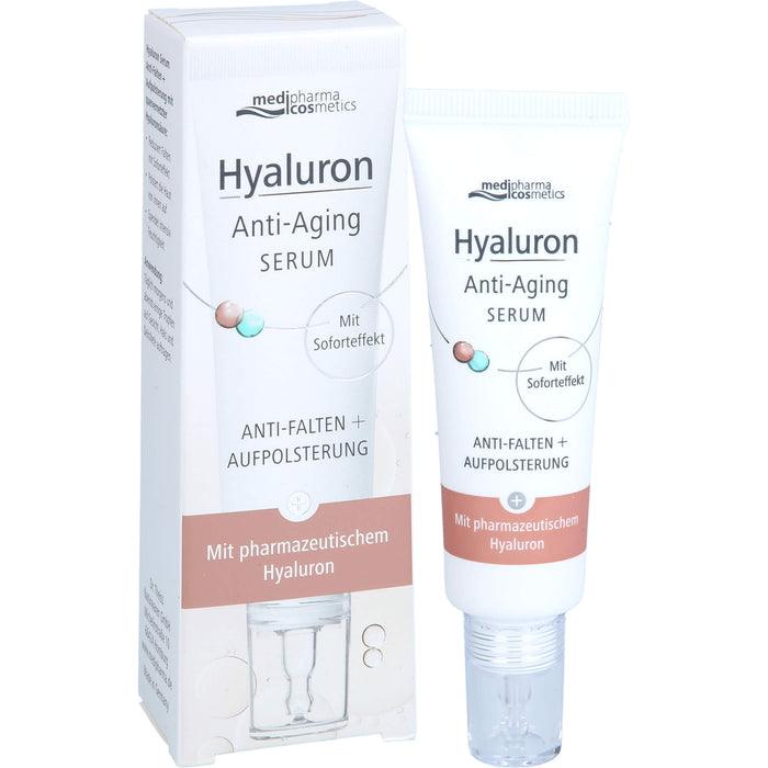 Medipharma Cosmetics Hyaluron Anti-Aging Serum Anti-Falten und Aufpolsterung, 30 ml Gel