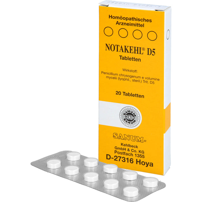 SANUM-KEHLBECK Notakehl D5 Tabletten, 20 St. Tabletten
