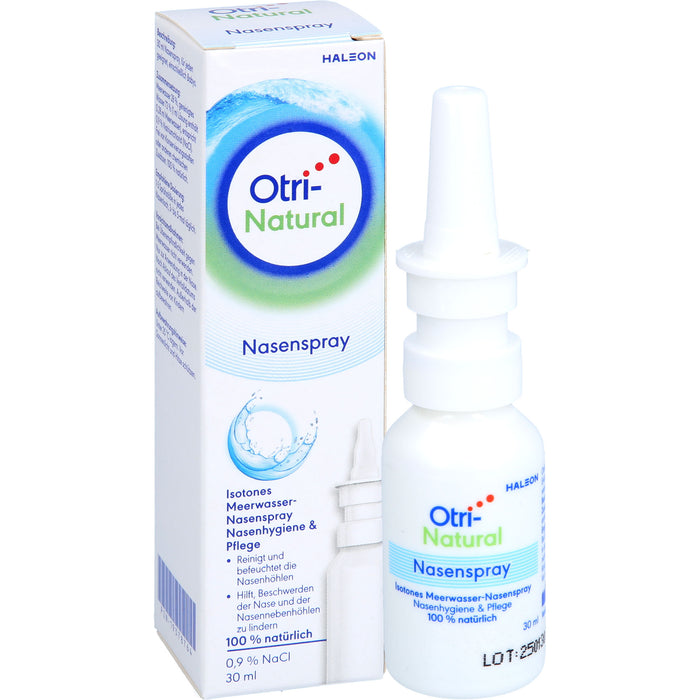 OtriNatural Schnupfenspray hypertones natürliches abschwellendes Meerwasserspray, 30 ml Lösung