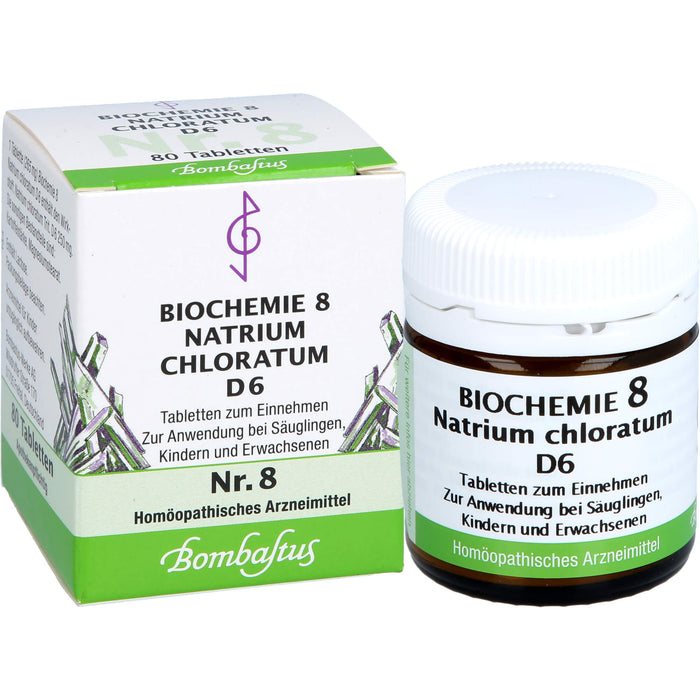 Biochemie 8 Natrium chloratum Bombastus D6 Tbl., 80 St TAB