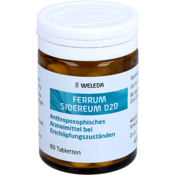Ferrum sidereum D20 Weleda Tabletten, 80 St. Tabletten