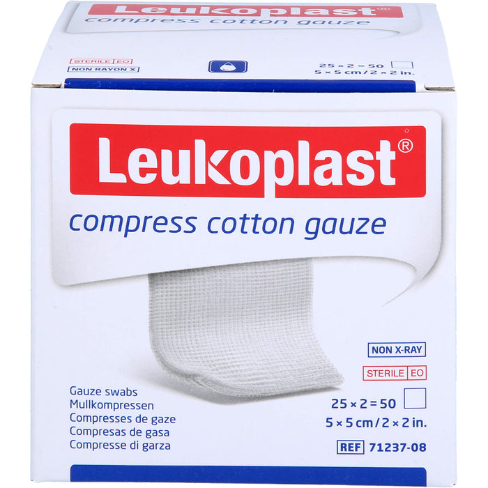 Leukoplast Mullkompressen 5 x 5 cm steril, 50 St. Kompressen