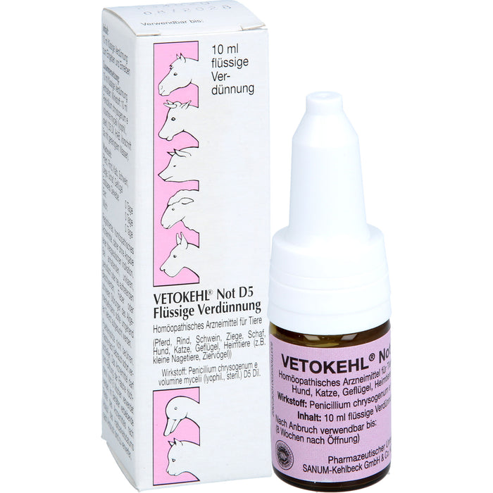 SANUM-KEHLBECK Vetokehl Not D5 Tropfen, 10 ml Lösung