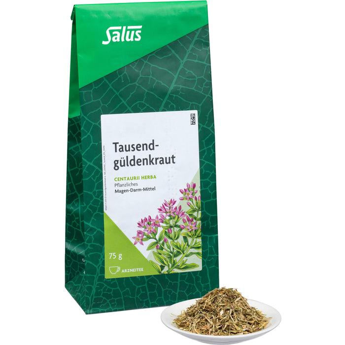 Salus Tausendgüldenkraut Arzneitee bei Appetitlosigkeit und Verdauungsbeschwerden, 75 g Tee