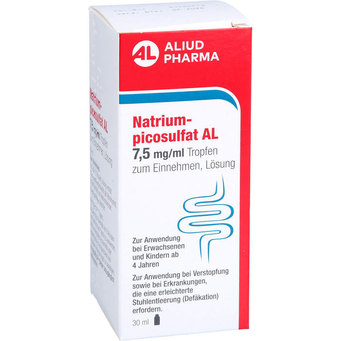 Natriumpicosulfat AL 7,5 mg/ml Tropfen bei Verstopfung, 30 ml Lösung