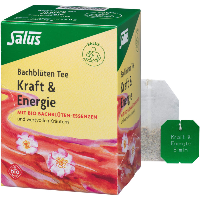 Salus Bachblüten Tee Kraft & Energie bio, 15 St. Filterbeutel
