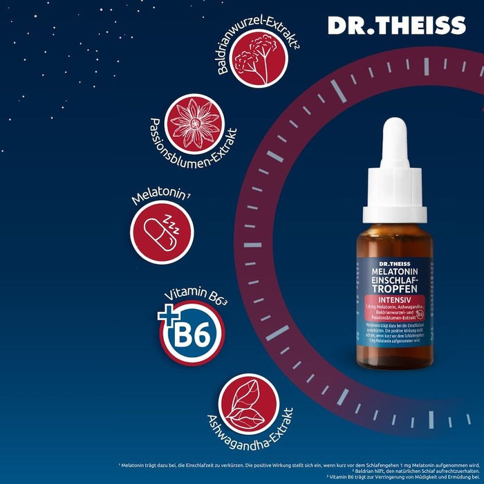 Dr. Theiss Melatonin Einschlaf-Tropfen intensiv, 20 ml Tropfen