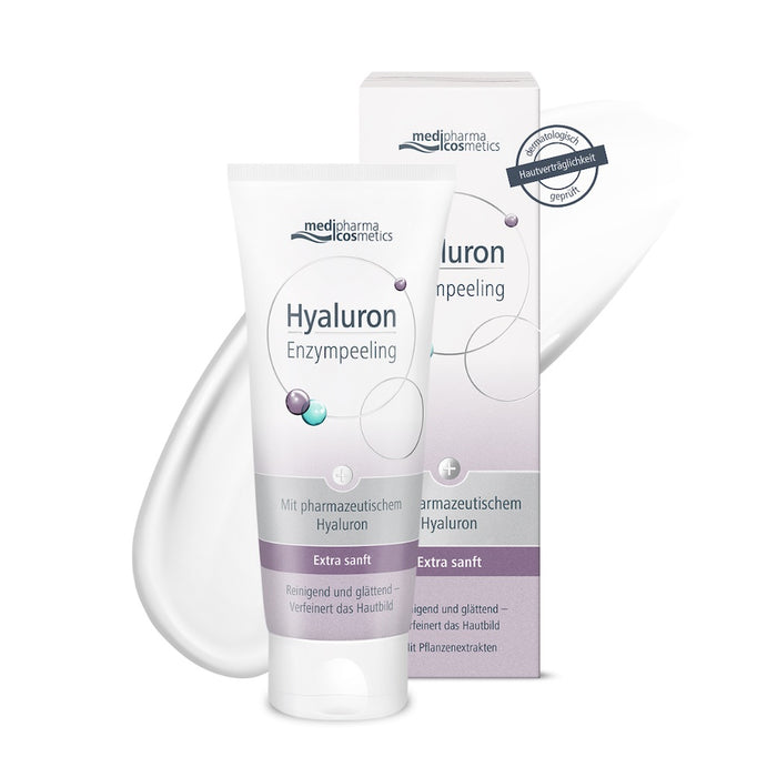 Medipharma Cosmetics Hyaluron Enzympeeling Reinigend und glättend - Verfeinert das Hautbild, 100 ml Peeling