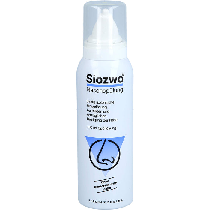 Siozwo  Nasenspülung, sterile isotonische Ringerlsg. (ohne Konservierungsstoffe), 100 ml Nasendusche