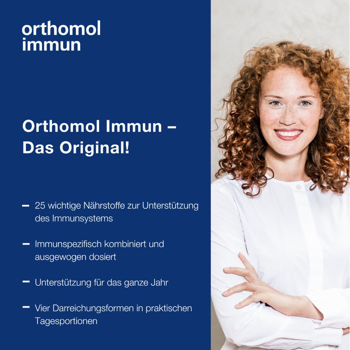 Orthomol Immun - Mikronährstoffe zur Unterstützung des Immunsystems - mit Vitamin C, Vitamin D und Zink - Trinkampullen/Tabletten, 30 St. Tagesportionen