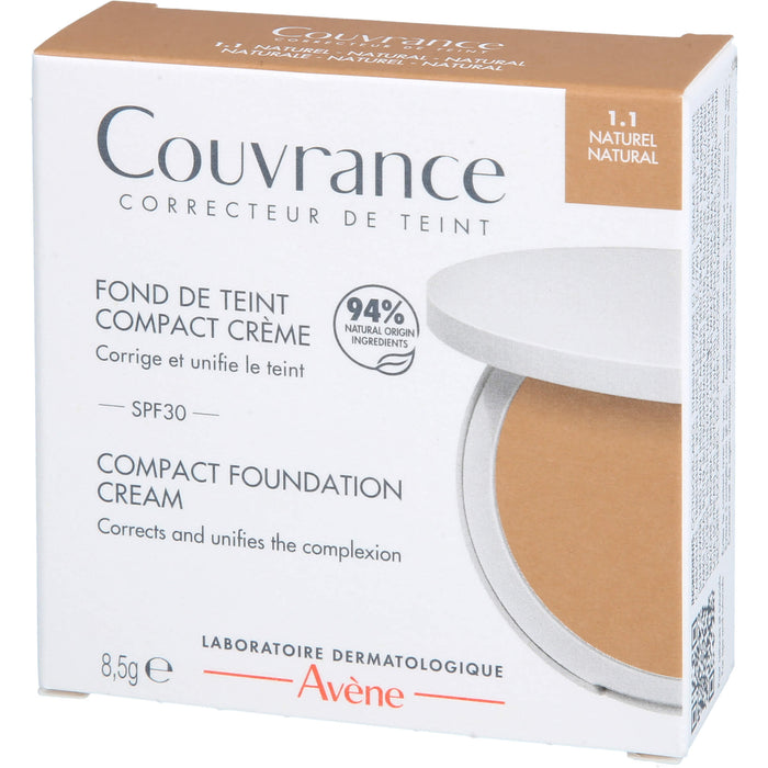 Avène Couvrance Kompakt Creme-Make-up Naturel 1.1 mit LSF 30, 8.5 g Creme