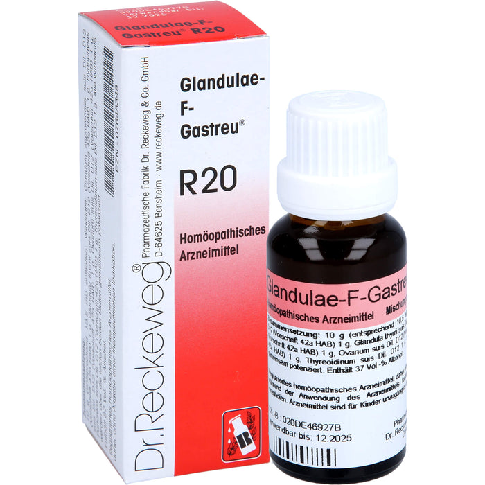 Dr. Reckeweg Glandulae-F-Gastreu R20 Mischung, 22 ml Lösung