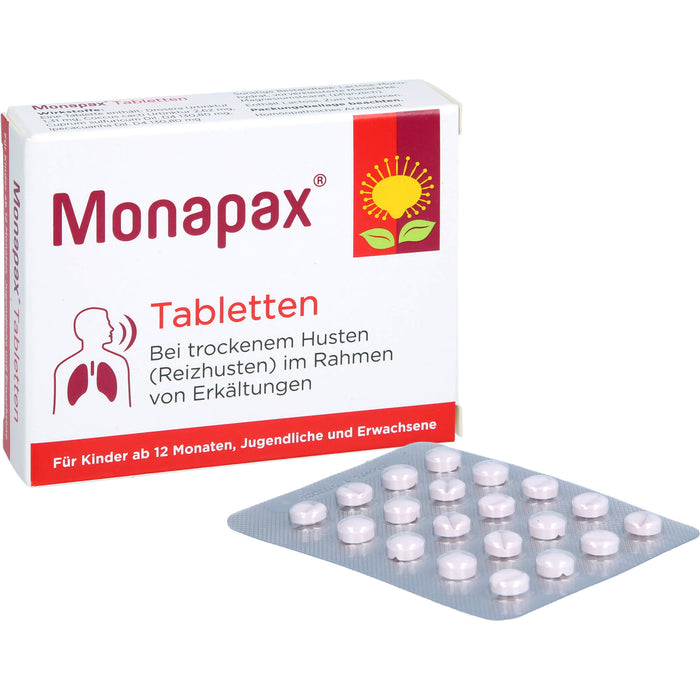 Monapax Tabletten bei trockenem Husten, 40 St. Tabletten