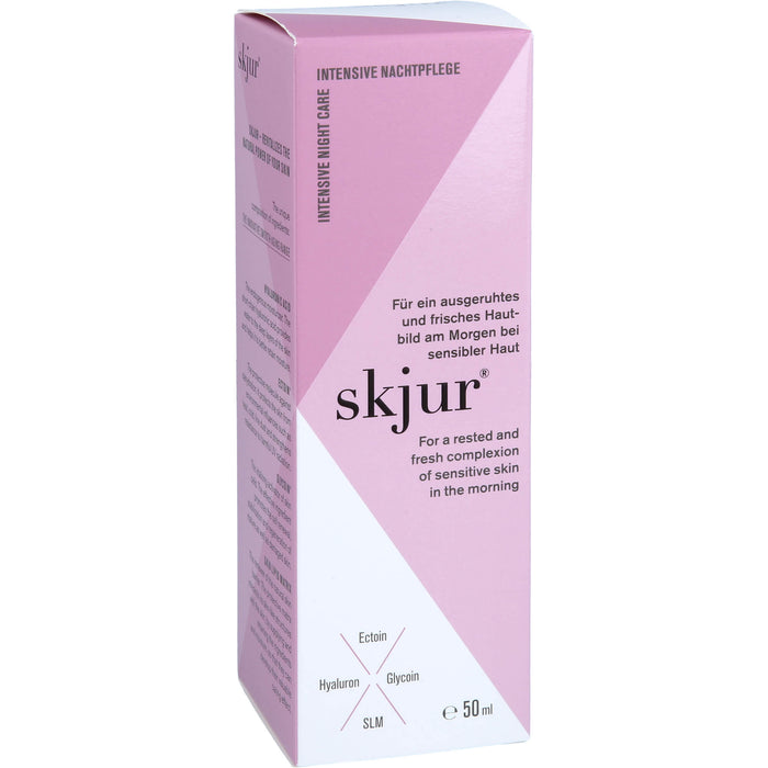 Skjur Intensive Nachtpflege für ein ausgeruhtes und frisches Hautbild bei sensibler Haut, 50 ml Creme