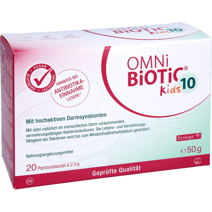OMNI BIOTIC 10 Kids Pulver mit hochaktiven Darmsymbionten, 20 St. Beutel