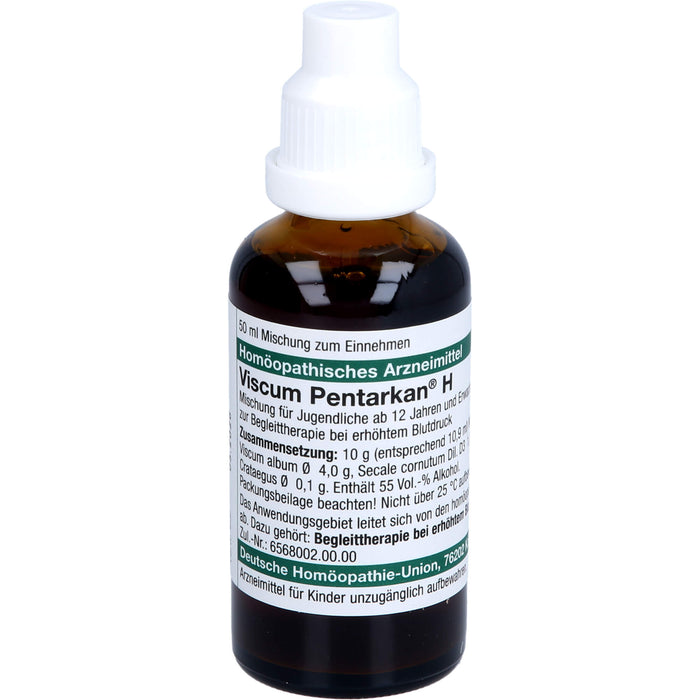 DHU Viscum album Pentarkan H Mischung zur Begleittherapie bei erhöhtem Blutdruck, 50 ml Lösung