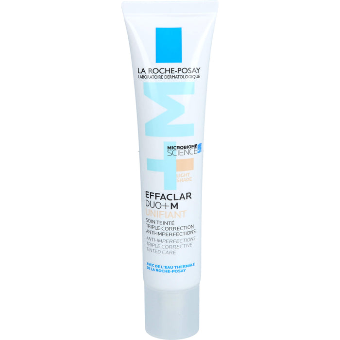 La Roche-Posay Effaclar Duo+M Unifiant getönte, dreifach tiefenwirksame Pflege gegen Unreinheiten heller Farbton, 40 ml Creme