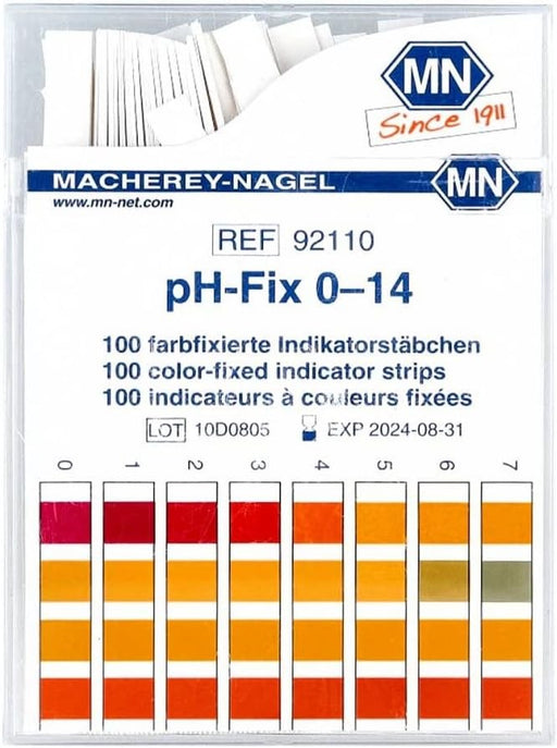 pH-Fix Indikatorstäbchen pH 0-14, 100 St. Teststreifen