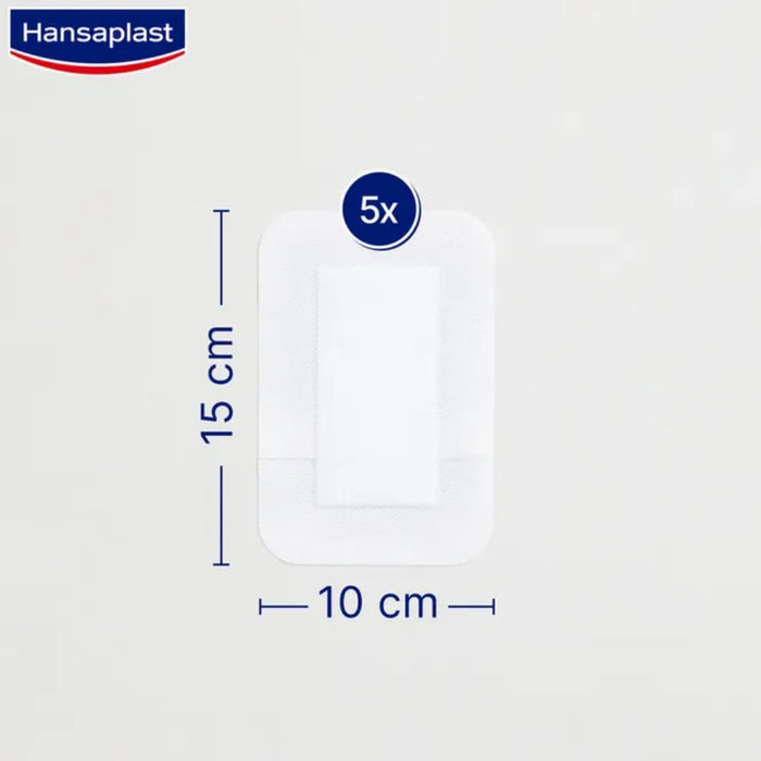 Hansaplast Wundverband Steril Sensitive 10x15cm, 5 St. Pflaster