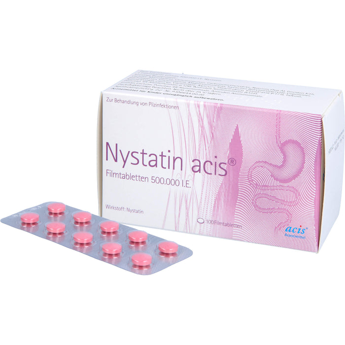 Nystatin acis  Filmtabletten, 100 St. Tabletten