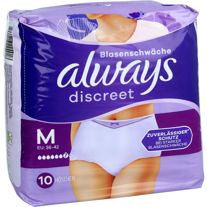 Always Discreet Inkontinenz Pants Gr. M, 10 St. Windelhosen