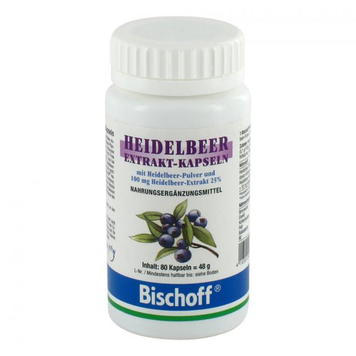 BISCHOFF Heidelbeerextrakt Kapseln classic, 80 St. Kapseln