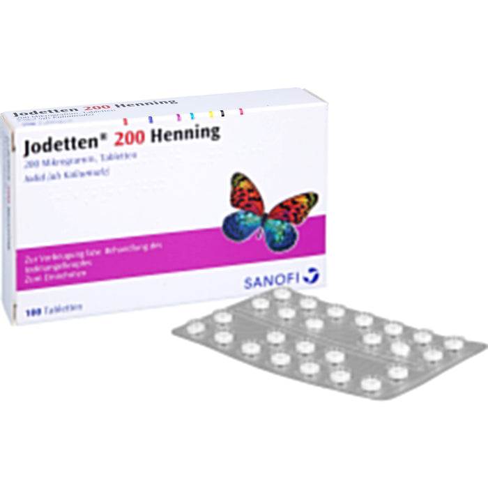 Jodetten  200 Henning, 200 Mikrogramm, Tabletten, 100 St. Tabletten