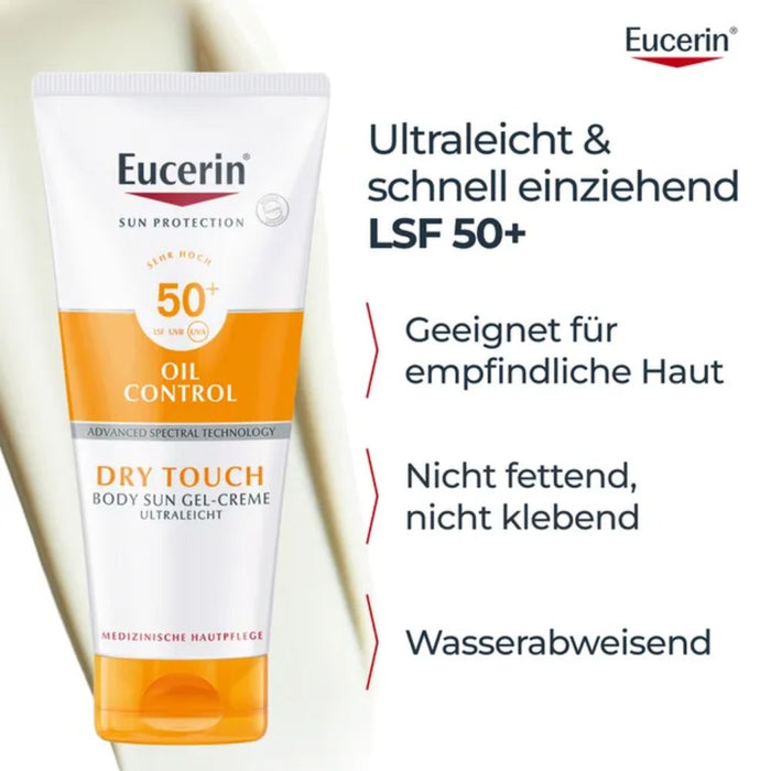 Eucerin Dry Touch Sun Gel-Creme ultraleicht LSF 50+, 200 ml Creme