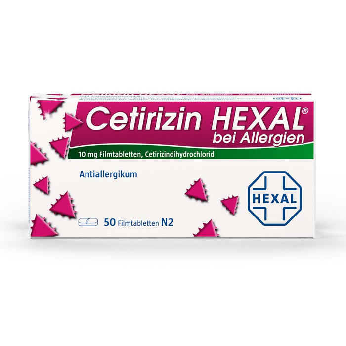 Cetirizin HEXAL Tabletten bei Allergien, 50 St. Tabletten
