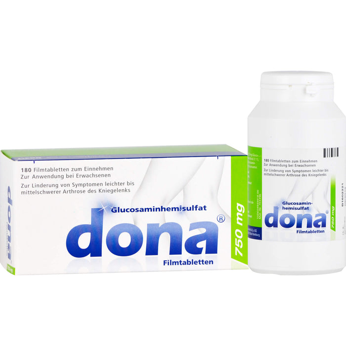 Dona 750 mg Filmtabletten bei leichter bis mittelschwerer Arthrose des Kniegelenks, 180 St. Tabletten