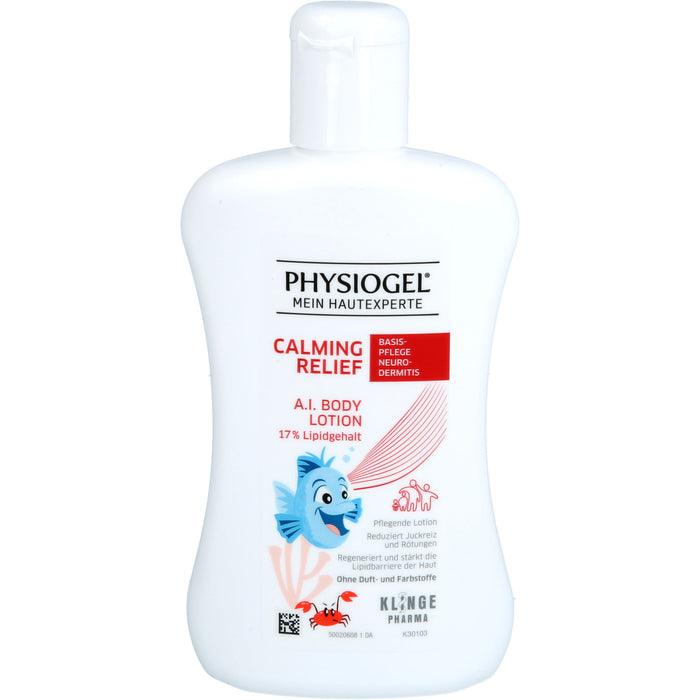 PHYSIOGEL Calming Relief A.I. Body Lotion Basispflege bei Neurodermitis für Kinder, 200 ml Lotion