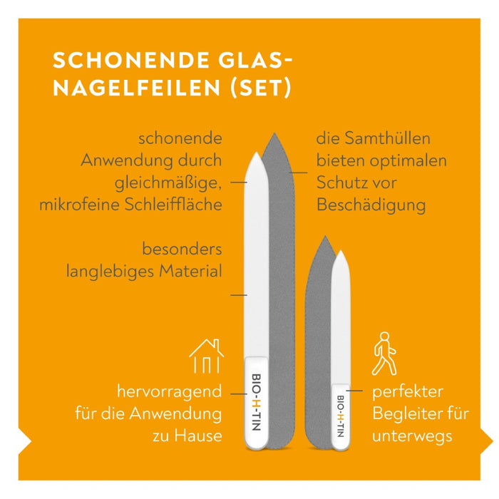BIO-H-TIN Glas-Nagelfeile Set, 1 St. Feile