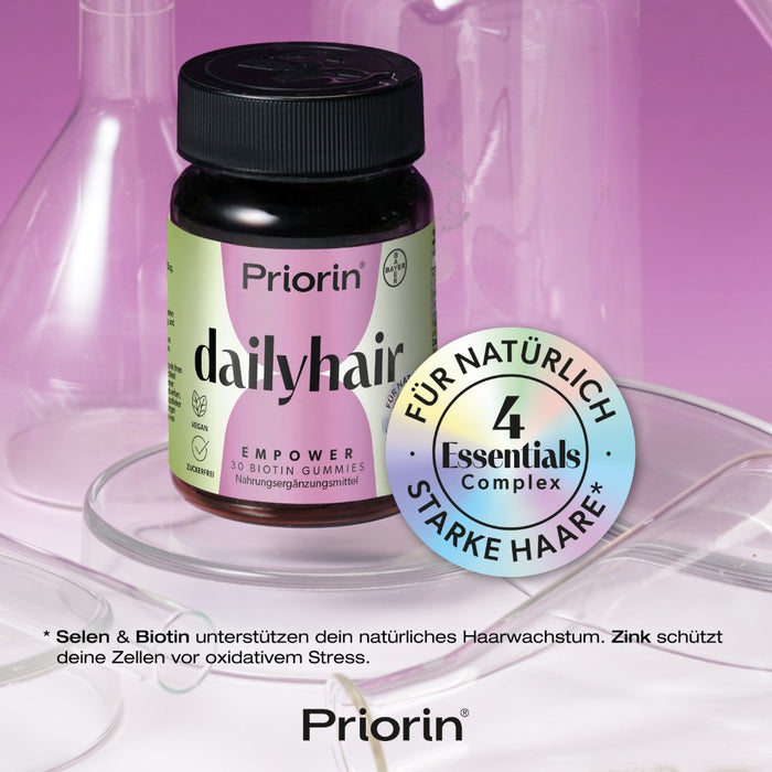 Priorin dailyhair Empower Biotin Gummies für natürlich starke Haare, 30 St. Gummidrops