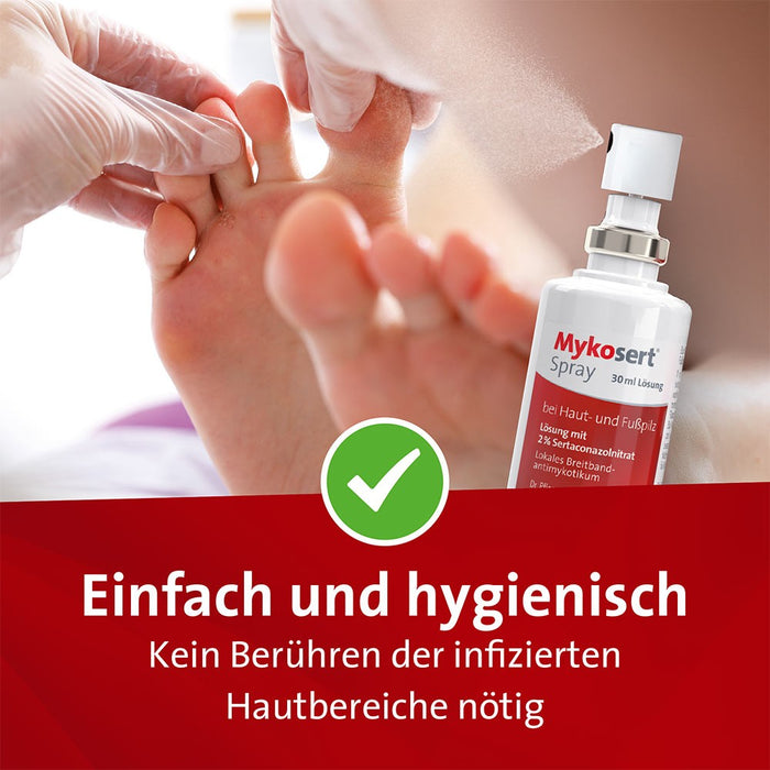 Mykosert Spray bei Haut- und Fußpilz, 60 ml Lösung