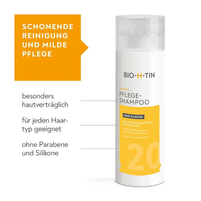 BIO-H-TIN Sanftes Pflege-Shampoo, 200 ml Shampoo