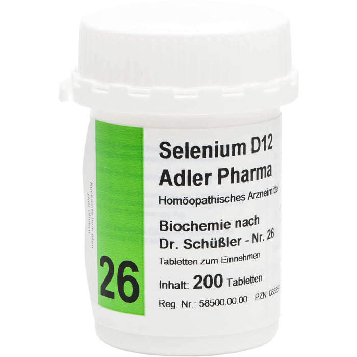 Biochemie Adler 26 Selenium D12 Tbl., 200 St. Tabletten