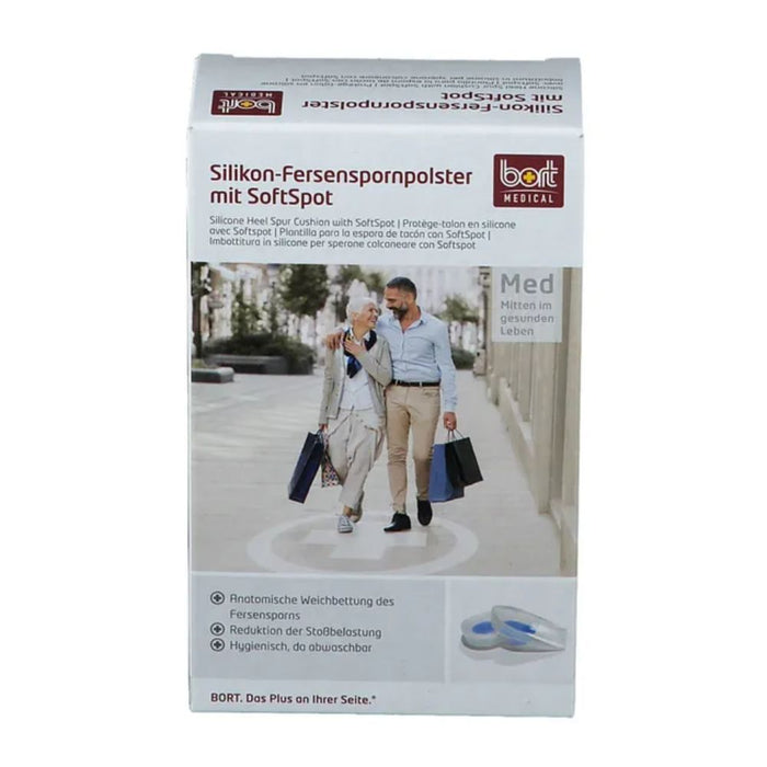 Bort Silikon-Fersenspornpolster mit Softspot Gr.S, 2 St. Zubehör