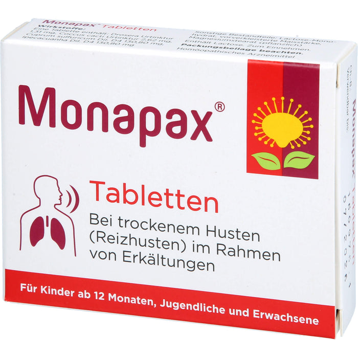 Monapax Tabletten bei trockenem Husten, 40 St. Tabletten
