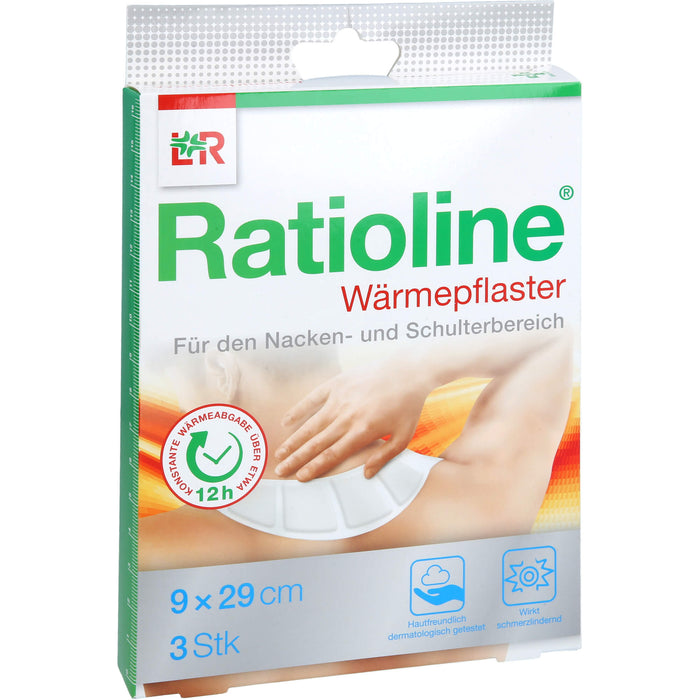 Ratioline Wärmepflaster Nacken / Schulter 29 x 9 cm, 3 St. Pflaster