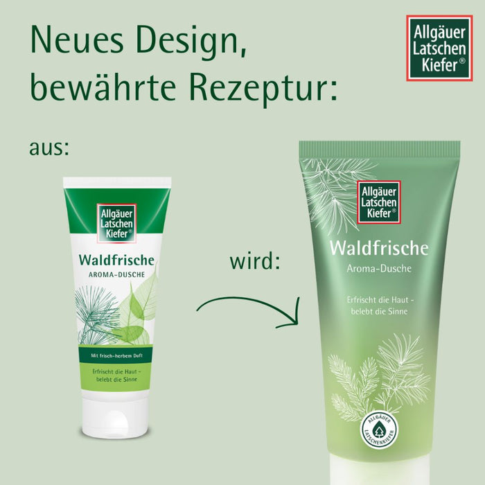 Allgäuer Latschen Kiefer Waldfrische Aroma-Dusche erfrischt die Haut und belebt die Sinne, 200 ml Creme