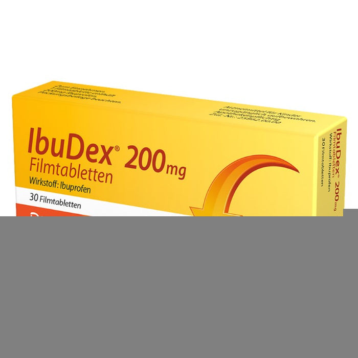 IbuDex 200 mg Filmtabletten bei Schmerzen und Fieber, 30 St. Tabletten
