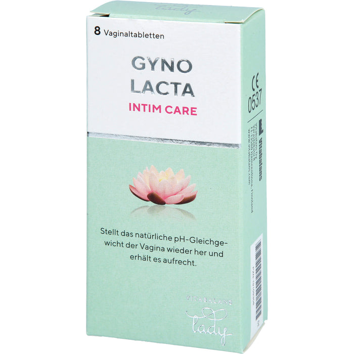 Gynolacta Vaginaltabletten stellt das natürliche pH-Gleichgewicht in der Vagina wieder her, 8 St. Tabletten